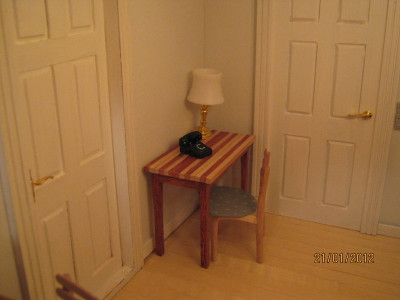 The table my father made of teak and beech wood