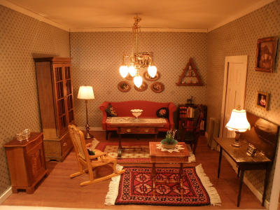 My grandparents' fine living room, not used every day