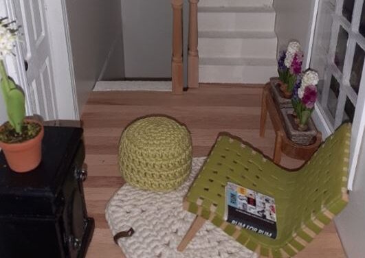 Hæklet gulvtæppe