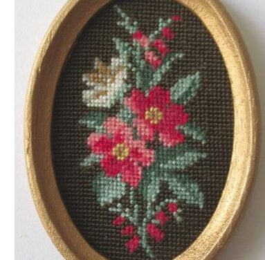 Lille broderet billede